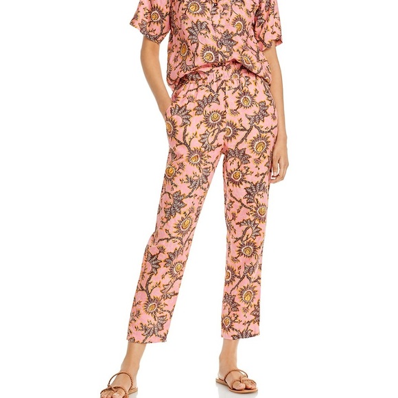 A.L.C. Henry Floral Printed Cotton Pants - Picture 2 of 14